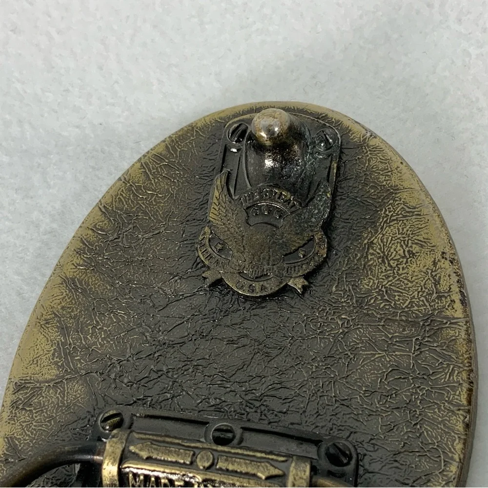 Vintage Mobil Oil Promo Gold Tone Belt Buckle - Pegasus TGABC USA